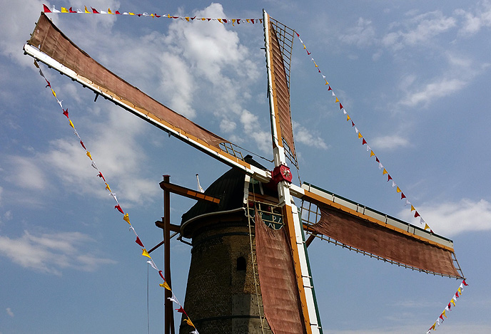 Vlaggetjes Molen Oostvoorne