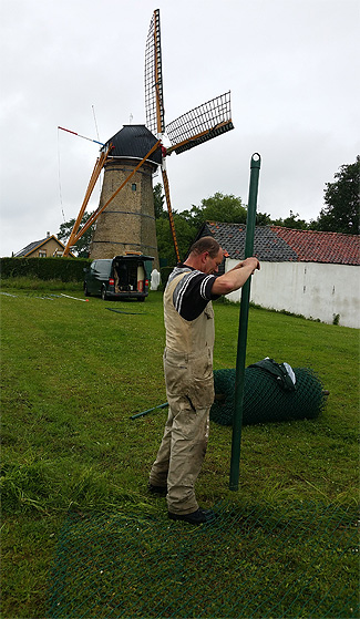 Restauratie molenpad hek verwijderen