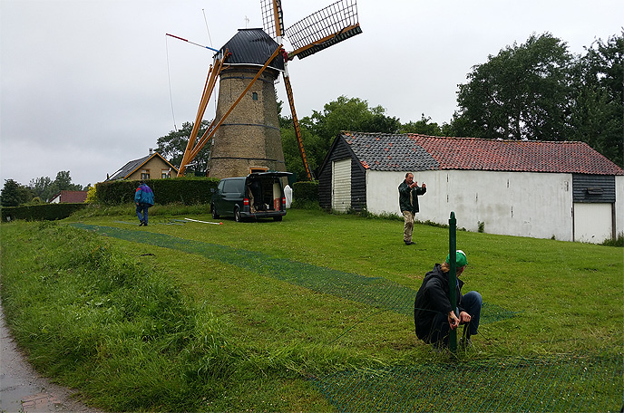 Restauratie molenpad hek verwijderen